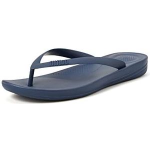 Fitflop IQ-sandalen voor heren, ergonomische flip-flops, strand- en zwembadschoenen, Middernacht Marine, 43 EU