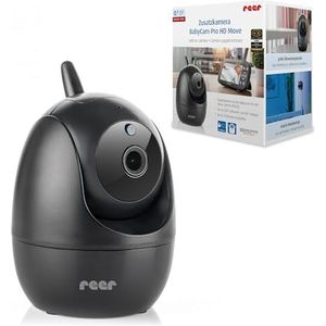 reer Extra camera voor 80520 BabyCam Pro HD Move | Uitbreidingscamera | Groothoek, zwenk- en kantelbaar | Nachtzicht | 4-voudige zoom