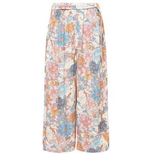 Mavi Damesbroek met riem, casual broek, Pastel Bloem Print, L