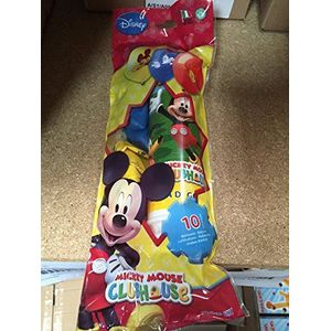PartyCube 33856 Mickey Mouse Club House pomp met ballonnen, meerkleurig, één maat