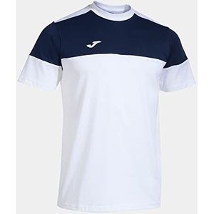 T-shirt met korte mouwen Crew V marineblauw wit
