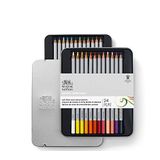 Winsor & Newton 490013 precisie-kleurpotloden in set, 24 levendige kleuren, hoogwaardige kunstenaarspigmenten voor krachtig schilderen in meerdere lagen, hoogste kleurglans, onbreekbaar