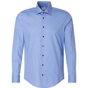 Seidensticker Men's Extra Slim Fit shirt met lange mouwen, lichtblauw, 44, lichtblauw, 44