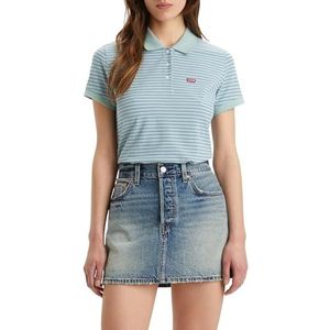 Levi's Dames Levis Hm Polo Shirt, Badlands Streep Blauw, XS