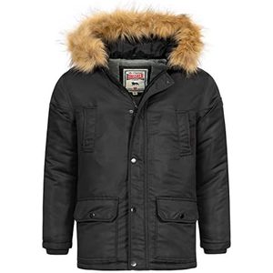 Lonsdale Rothley Winterjas voor jongens, zwart, 152 cm