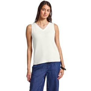 Street One Dames V-hals top, off-white, 42