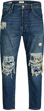 Jack & Jones - 12229860 - Jeans - Blauw - Hoge Taille - Slim-Fit