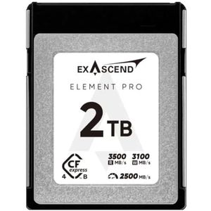 Exascend - Pro CFexpress 4.0 Type B - Geheugenkaart - Tot 4GB/s - Dubbele Bandbreedte