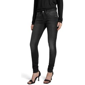G-Star Raw Lynn Mid Waist Skinny Jeans Jeans dames,Faded Industrial Grey 9882-b336,23W / 32L