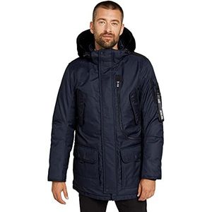 TOM TAILOR Uomini Parka met capuchon 1026755, 28166 - Dark Blue Twill, S