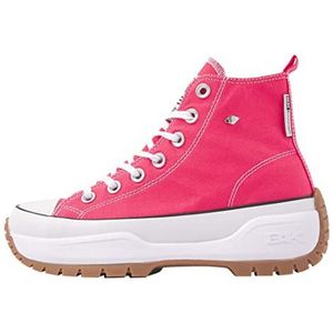 British Knights Kaya Mid Fly Sneakers voor dames, Hard Roze, 39 EU