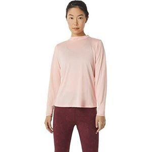 ASICS Runkoyo Mock Neck LS Top met lange mouwen, Frosted Rose, XS Vrouwen, Frosted Rose, XS