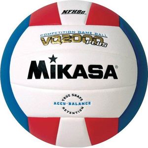 MIKASA VQ2000 Micro Cell Volleybal (Rood/Wit/Blauw)