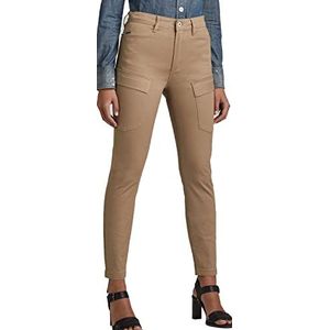G-STAR RAW High G-Shape Cargo Skinny Hose Pants voor dames, Beige (Safari D19011-c105-b444), 24W / 30L