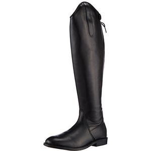 HKM 6544 Rijlaarzen voor volwassenen, leren rijlaarzen, standaardlengte/breedte, unisex 36-44 broek, 9100 zwart, maat 38