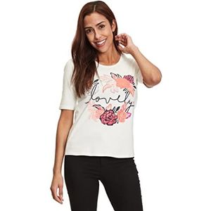 Betty Barclay T-shirt voor dames, crème/donkerblauw, 40 NL