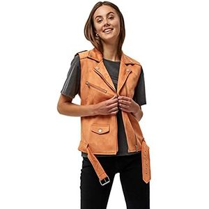 Desires Dames Tabarak Vest, Caramel bruin, L