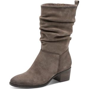 Tamaris - Enkellaarsje - Beige - Plateau-laarzen - 5 cm Hak