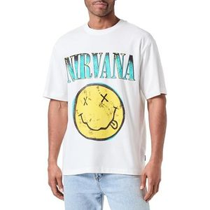 ONLY & SONS Onsnirvana Life LIC RLX SS Tee T-shirt voor heren, cloud dancer, XS