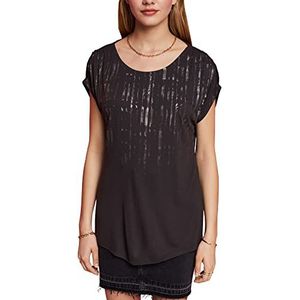 ESPRIT T-shirt voor dames, 010/antraciet, XS