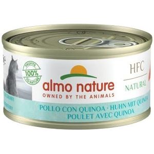 almo nature HFC Natural Wet Food voor volwassen katten, quinoa kip (pot van 24 x 70 g)