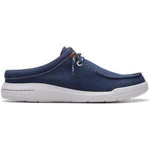 Clarks Driftlite Surf Loafer Flat, Navy Canvas, 8 UK, Navy Canvas, 42 EU