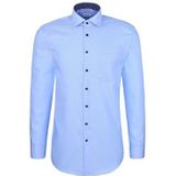 Seidensticker - Regular Fit - Herenoverhemd - Lichtblauw - Lange Mouwen