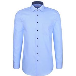 Seidensticker - Regular Fit - Herenoverhemd - Lichtblauw - Lange Mouwen