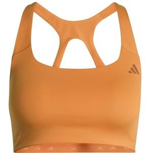 adidas Mujer Optime Workout Medium Support Bra, Pure Orange, XS