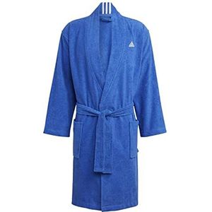 adidas Uniseks-Volwassen Cotton Bathrobe, Semi Lucid Blue, S