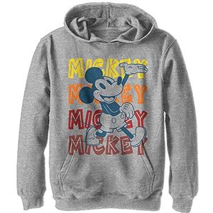 Disney Characters Hipster Mickey Girl's Solid Crew Tee, Wit, XS, Weiß, XS