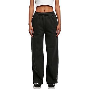 Urban Classics Dames Dames Dames Straight Pin Tuck Sweat Pants Trainingsbroek, zwart, L