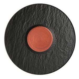 Villeroy en Boch - Manufacture Rock Glow koffieschoteltje, schoteltje van premium porselein in verfrissend koper en zwart, vaatwasmachinebestendig