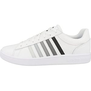 K-Swiss Court Winston dames Sneakers, Wit zwart kleurverloop wit, 44 EU