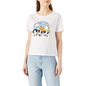 Koton Katoenen T-shirt met korte mouwen voor dames, ecru, maat L