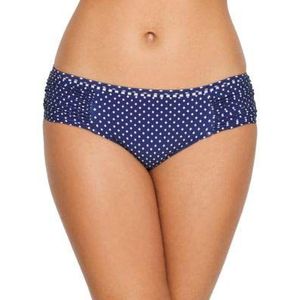 Seafolly Vrouwen Beach Belle brede kant retro bikinibroek, (Blauw Opaal Blauw Opaal), 38