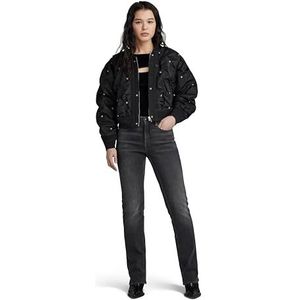 G-STAR RAW Dames Cropped Party Bomber Wmn Jacket, zwart (dk black D23511-C143-6484), M