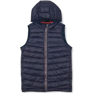 JACK&JONES JCONEW Pocket Hood BW JNR gewatteerde vest voor jongens, navy blazer/detail: solid, 140, Navy Blazer/Detail: solid, 140 cm