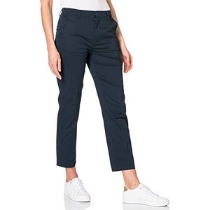 Scotch & Soda Dames Abott Mid Rise Chino-regular fit broek met patroon, 0002 Night., 26W x 32L