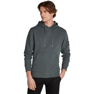 Calvin Klein Badge Hoodie voor heren, Eindeloos Grijs, XXS