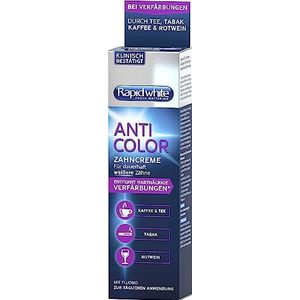 Rapid White Anti-Color Tandpasta, voor wittere tanden, zonder waterstofperoxide, effectieve formule, 75 ml