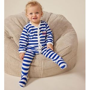 Petit Bateau Uniseks baby lange mouwen pyjama, Calvin/Marshmallow, 3 Maanden