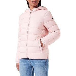Champion Legacy Outdoor W-Light Nylon W/R Hooded Jacket voor dames, Roze, L