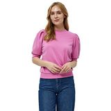 Minus Mika Crew Neck Puff Half Sleeve Zweet | Roze Sweatshirts Voor Vrouwen UK | Lente Trui Voor Vrouwen | Maat S