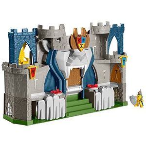 Imaginext Fisher-Price The Lion's Kingdom Castle Middeleeuws-thema speelset met figuren voor kleuters van 3 tot 8 jaar, HCG45