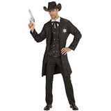 Widmann - Kostuum sheriff, jas, vest, kranen, snaren, cowboy, carnaval, themafeest