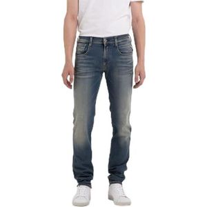 Replay Anbass Hyperflex Jeans voor heren, slim fit, 009, medium blue., 34W x 36L