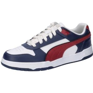 PUMA Rbd Game Laag uniseks-volwassene Sneaker Laag-Top, Club Navy Intens Rood Warm Wit, 39 EU