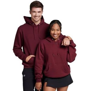 Russell Athletic Dri-Power Pullover Fleece Hoodie voor heren, Kastanjebruin, S