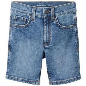 TOM TAILOR Bermuda jeans shorts voor jongens, 10152 - Mid Stone Bright Blue Denim, 128 cm